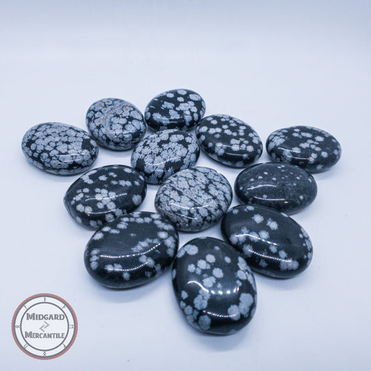 Snowflake Obsidian Palmstone